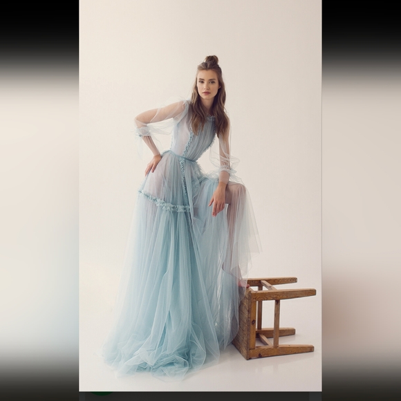✨Tulle Blue Gown✨ - Picture 4 of 4
